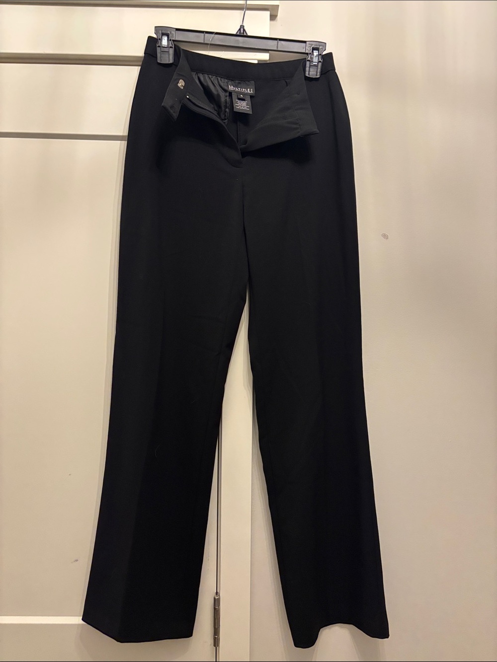 Multiples Black Straight-Leg Dress Trousers
